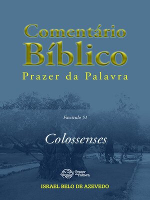 cover image of Comentário Bíblico Prazer da Palavra, fascículo 51 — Colossenses